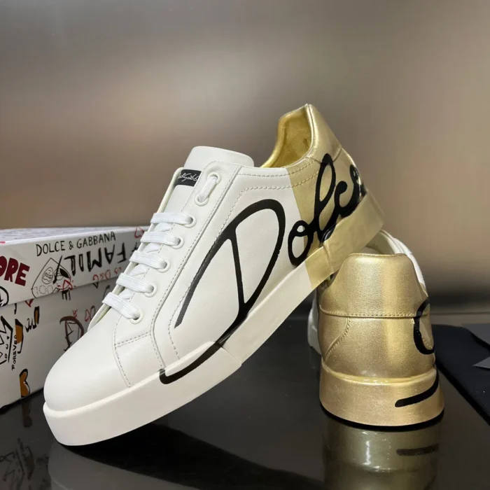 Dolce & Gabbana Portofino Sneakers In Leather