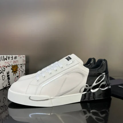 Dolce & Gabbana Portofino Sneakers In Leather