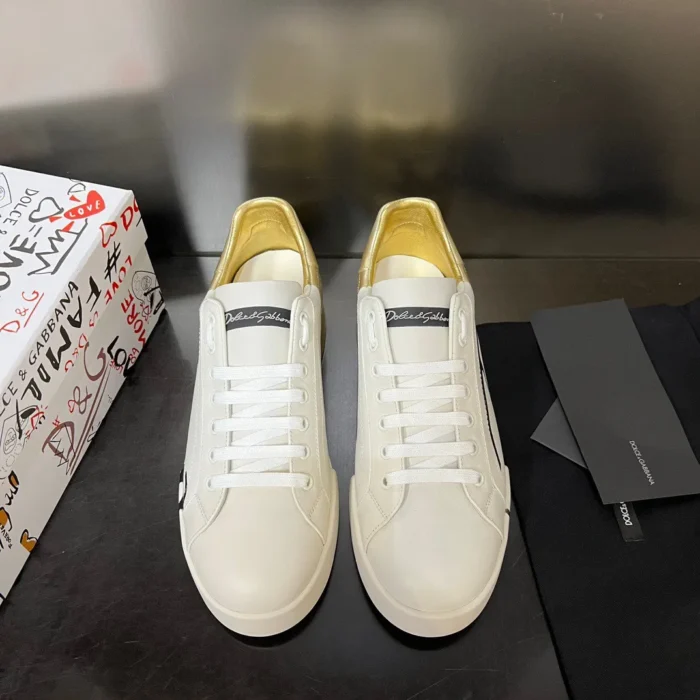 Dolce & Gabbana Portofino Sneakers In Leather