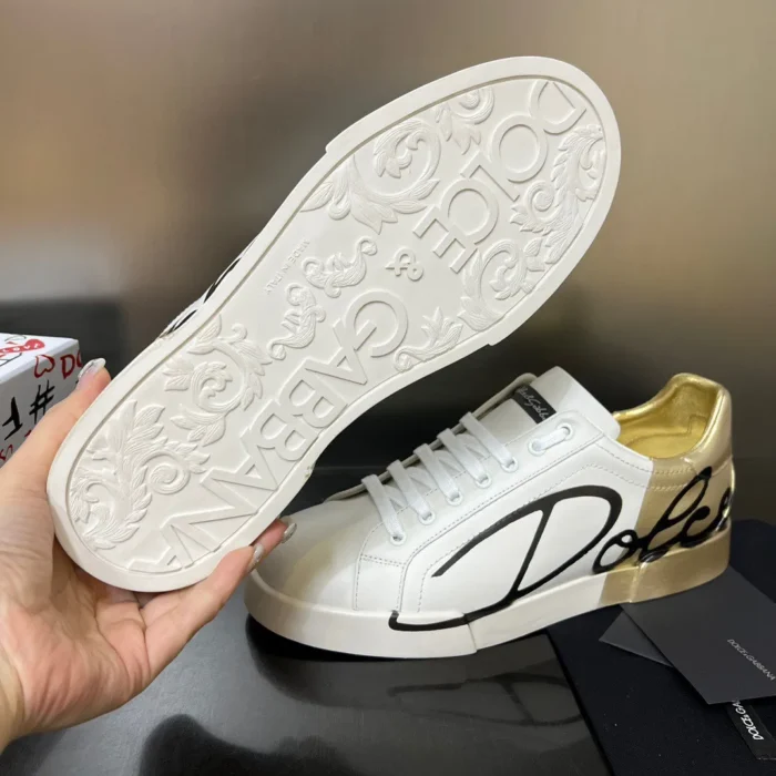 Dolce & Gabbana Portofino Sneakers In Leather
