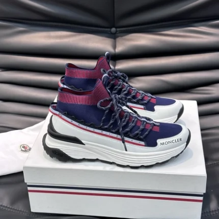 Moncler Monte Runner Navy Blue High-top Sneakers