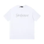 Saint Laurent Short-Sleeved T-shirt White Rmwyslts4